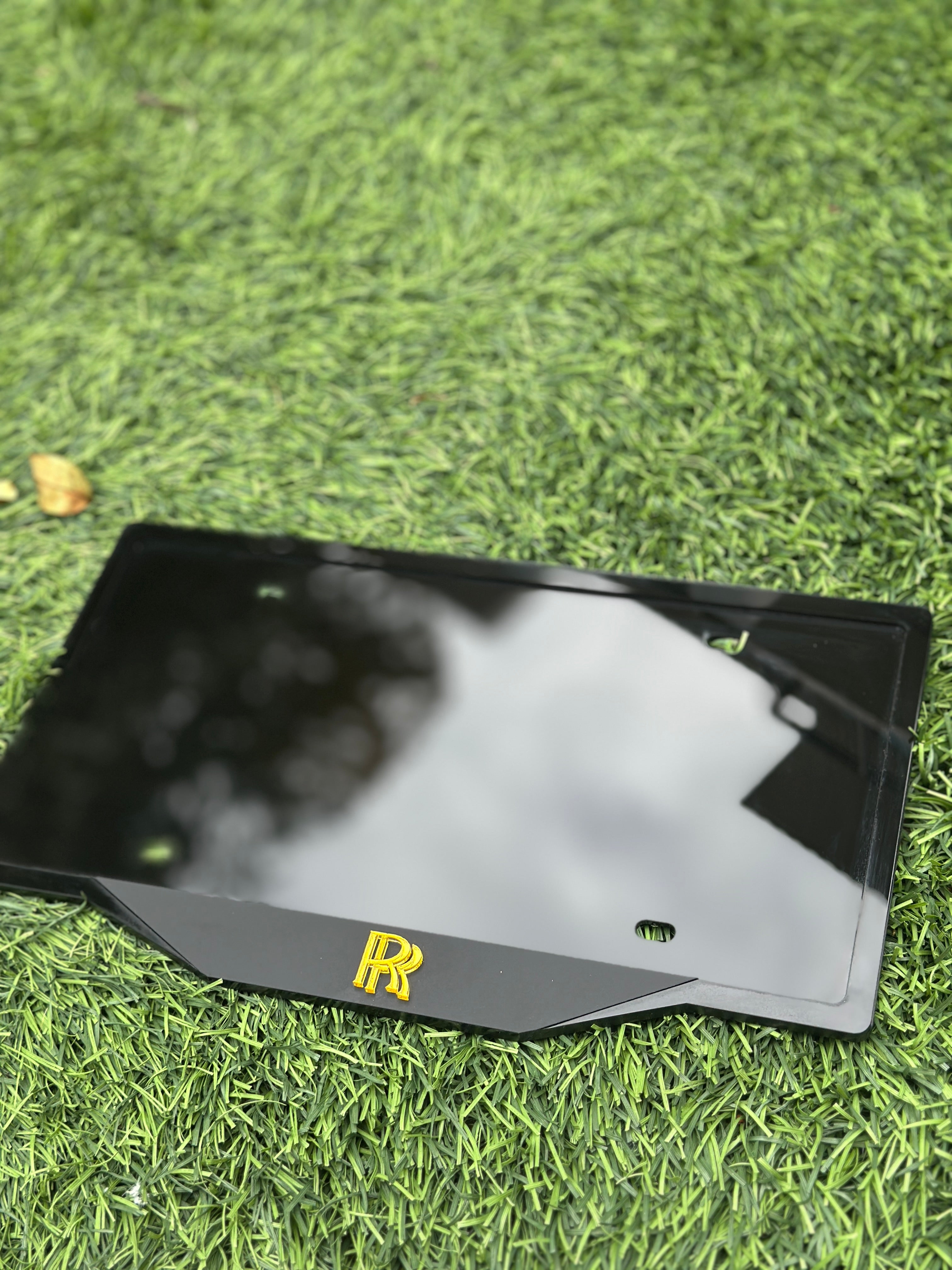 Plexma Black Acrylic License Plate Frame – Rolls-Royce Style (Custom Available)