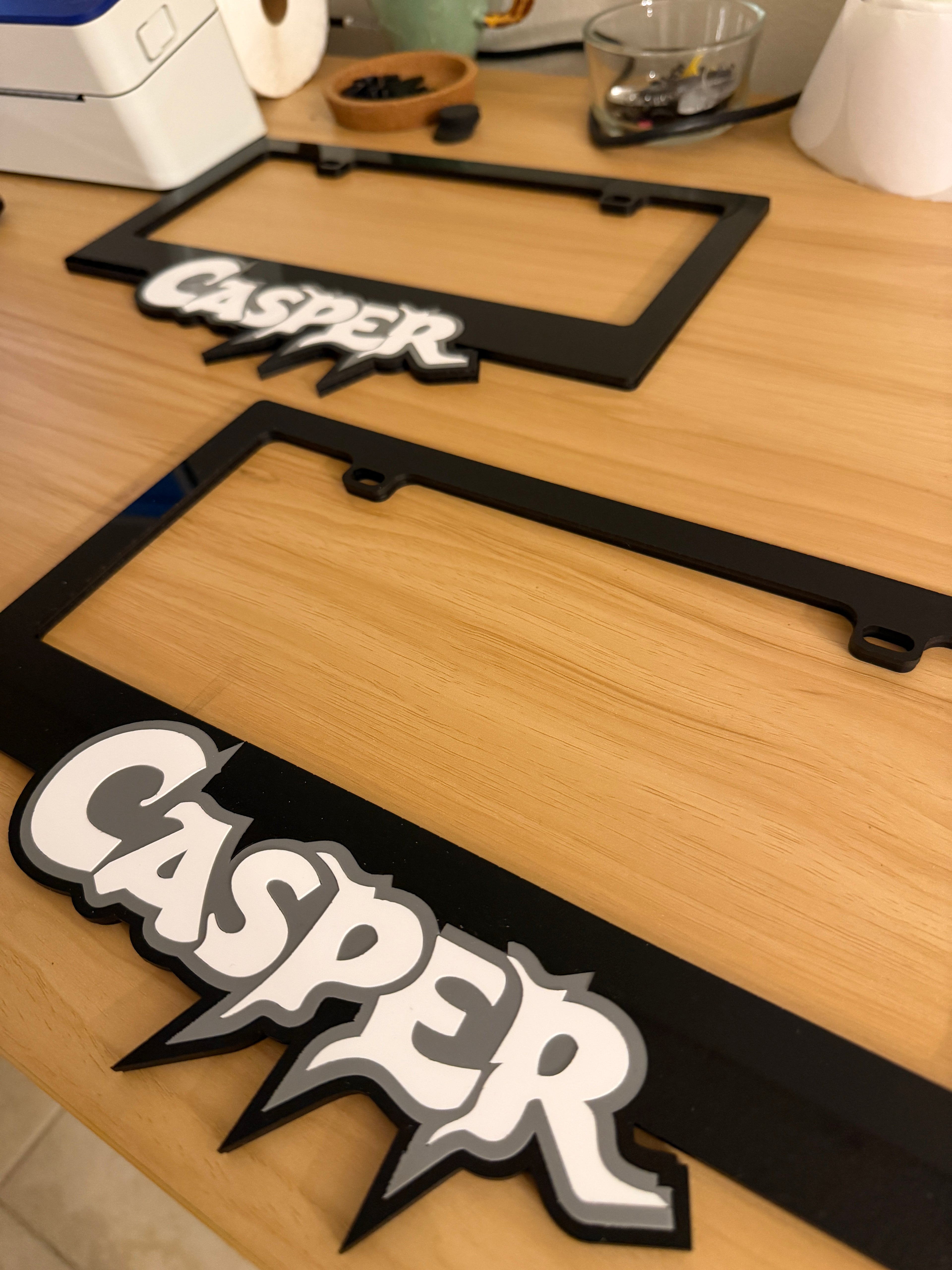 Custom Cute Car License Plate Frame – Personalized Acrylic Design