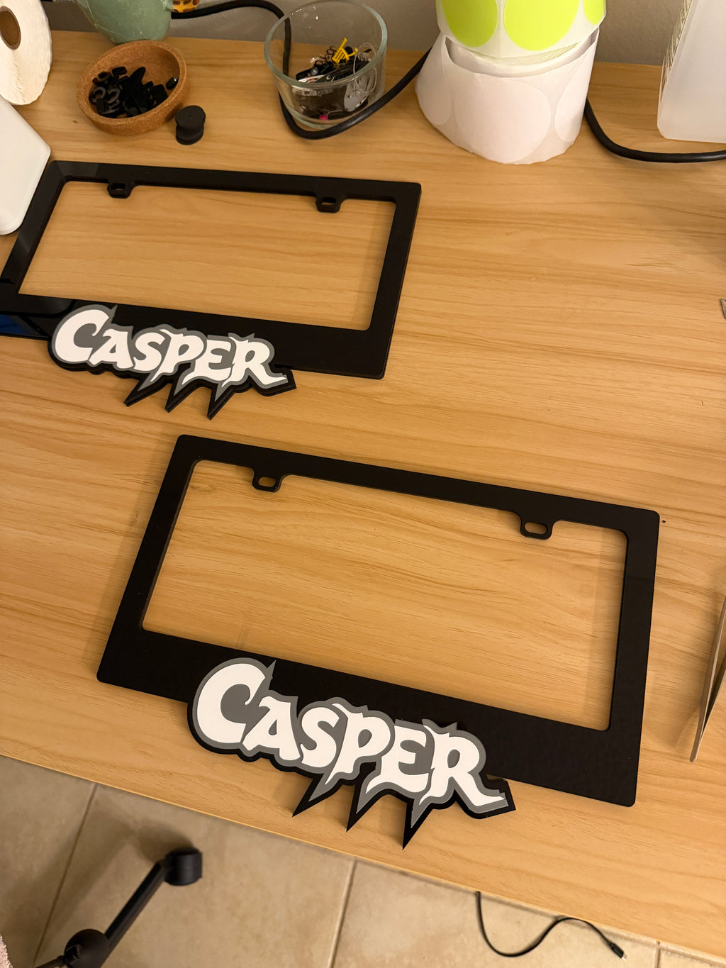 Custom Cute Car License Plate Frame – Personalized Acrylic Design