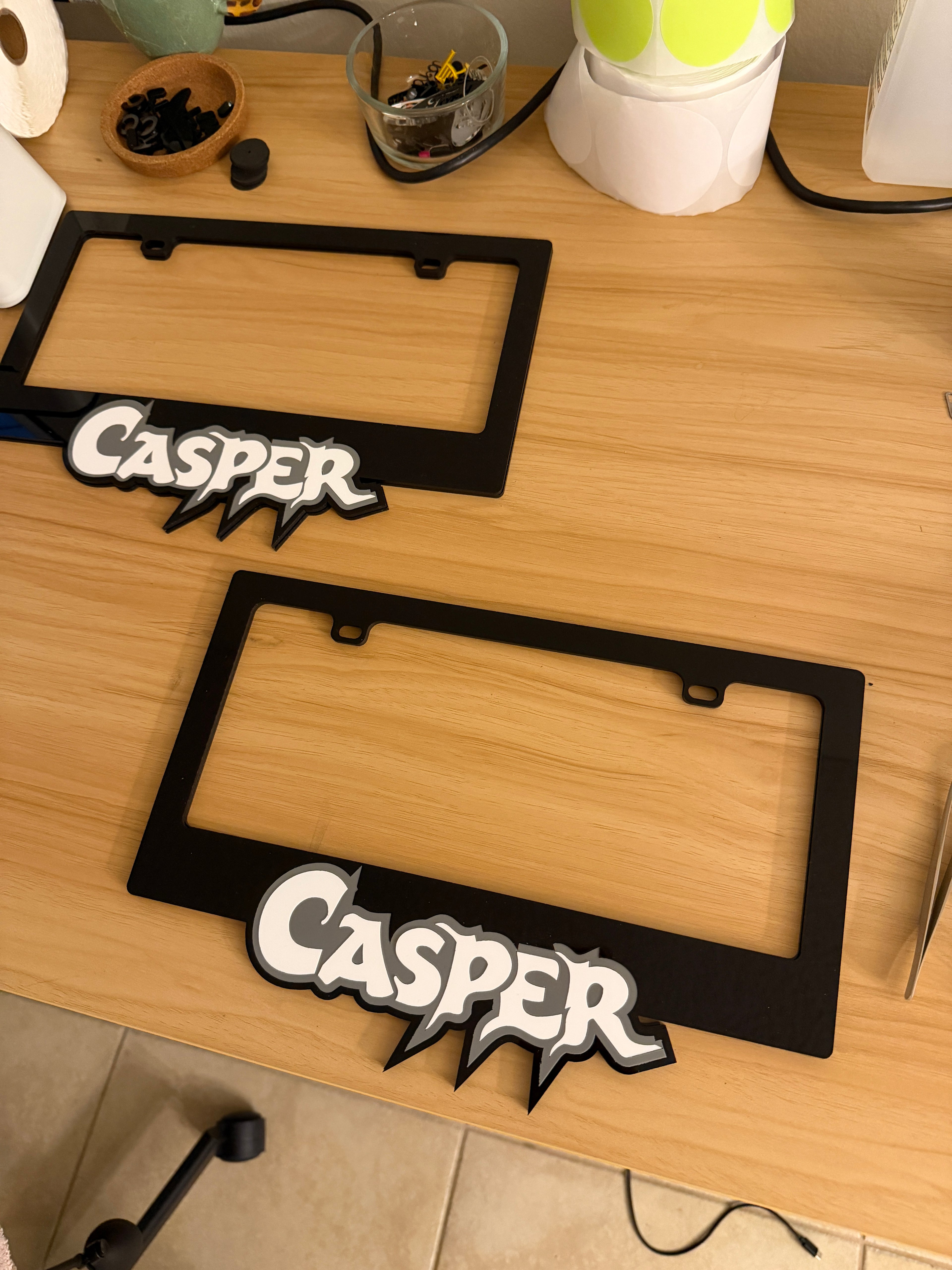 Custom Cute Car License Plate Frame – Personalized Acrylic Design