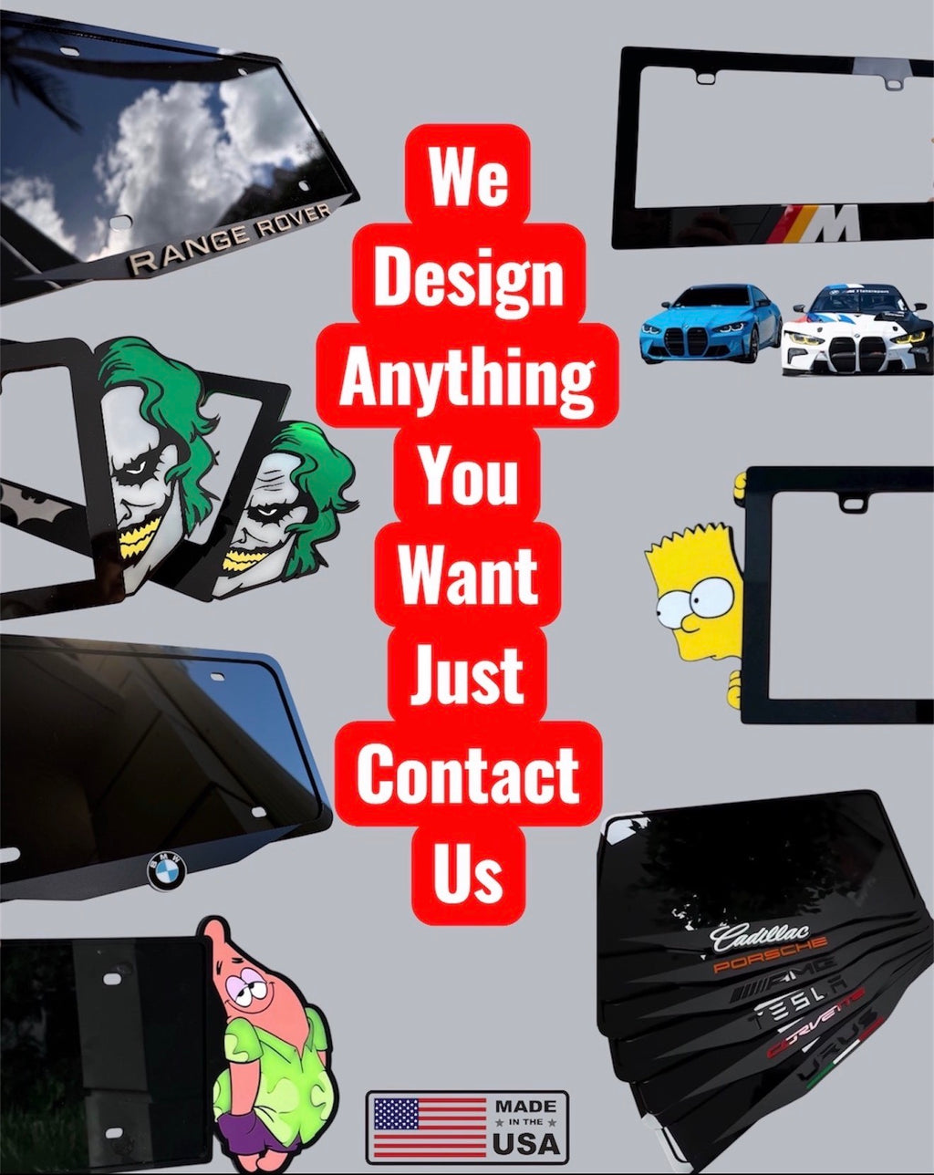 AMG License Plate Frame Mercedes – 3D Acrylic, Handmade Car Decor