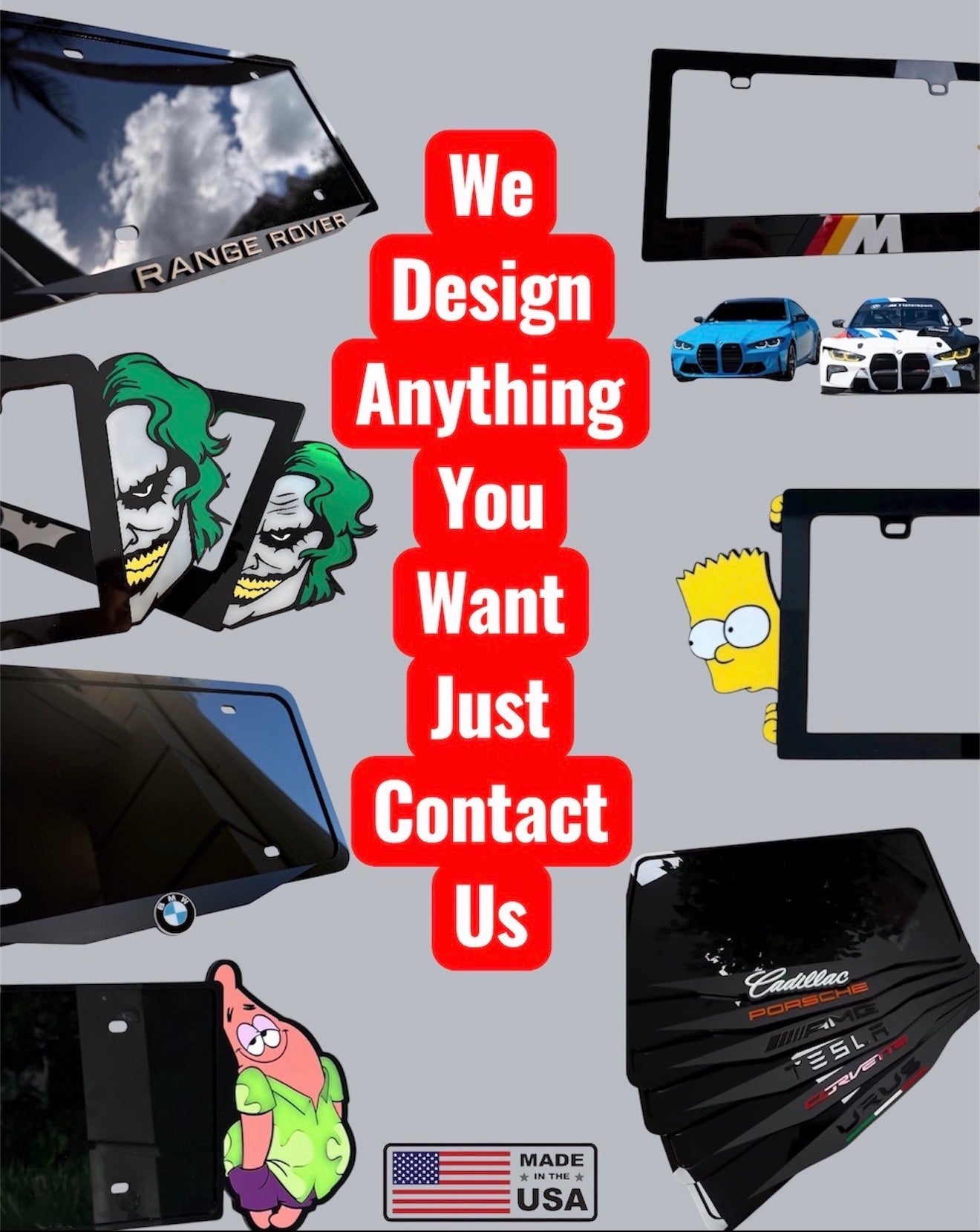 AMG License Plate Frame Mercedes – 3D Acrylic, Handmade Car Decor