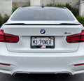 BMW M logo plate frame 3D layered acrylic for cars, premium black finish