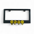 Smiling Faces 3D License Plate Frame – Handmade in USA | Free Shipping