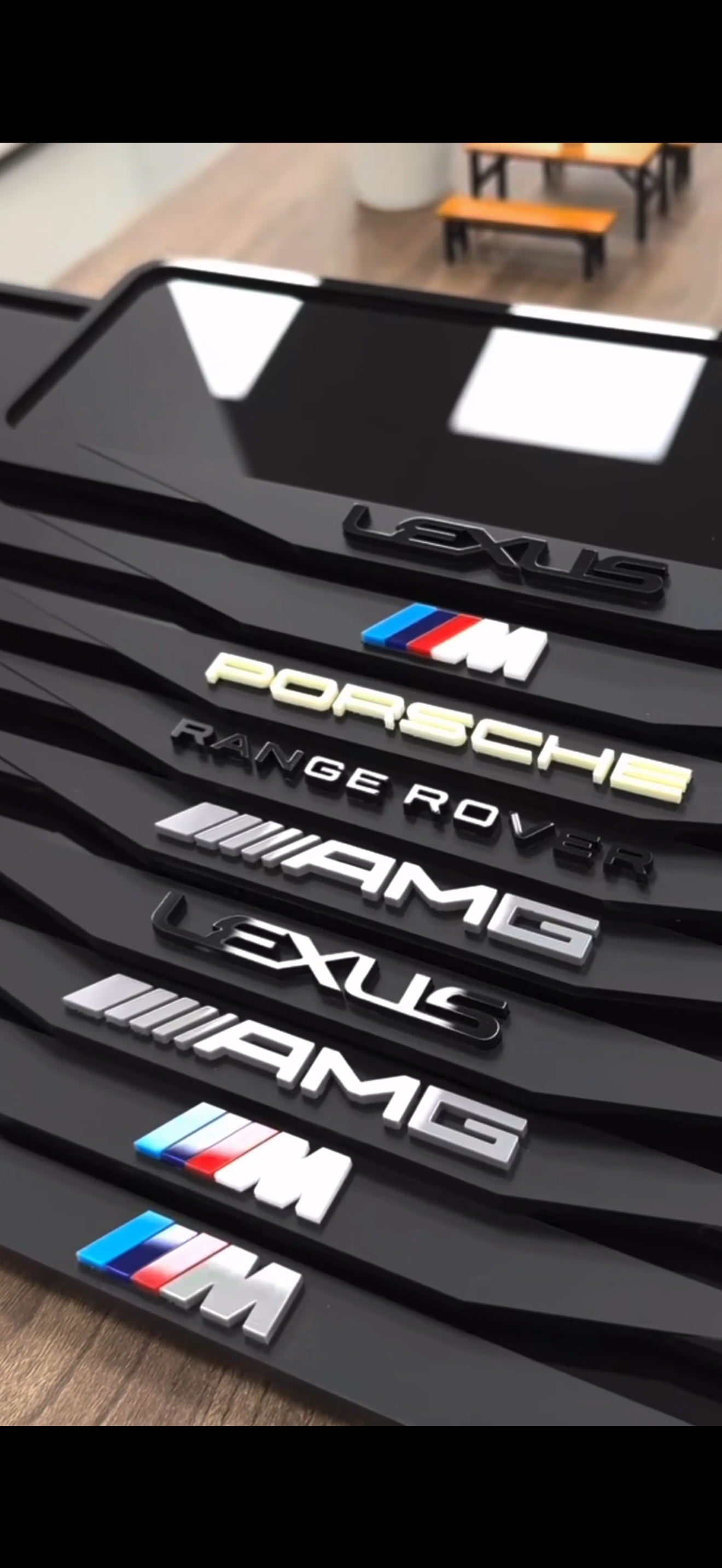 Personalized License Plate Frame – Custom Brand & Color