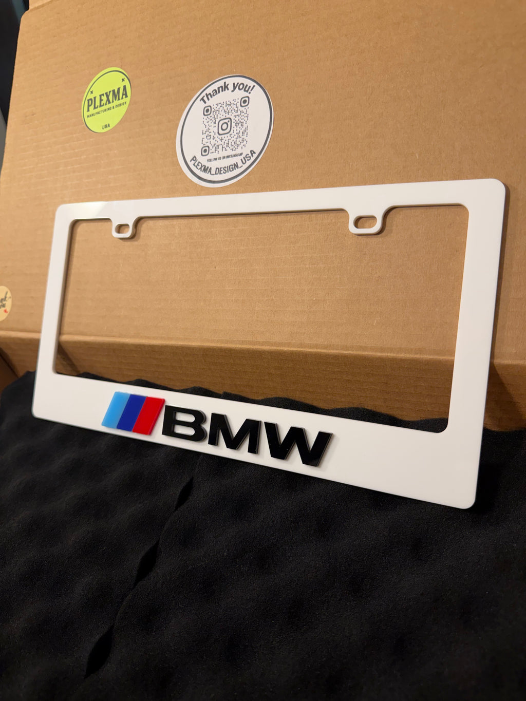 weatherproof acrylic license plate frame