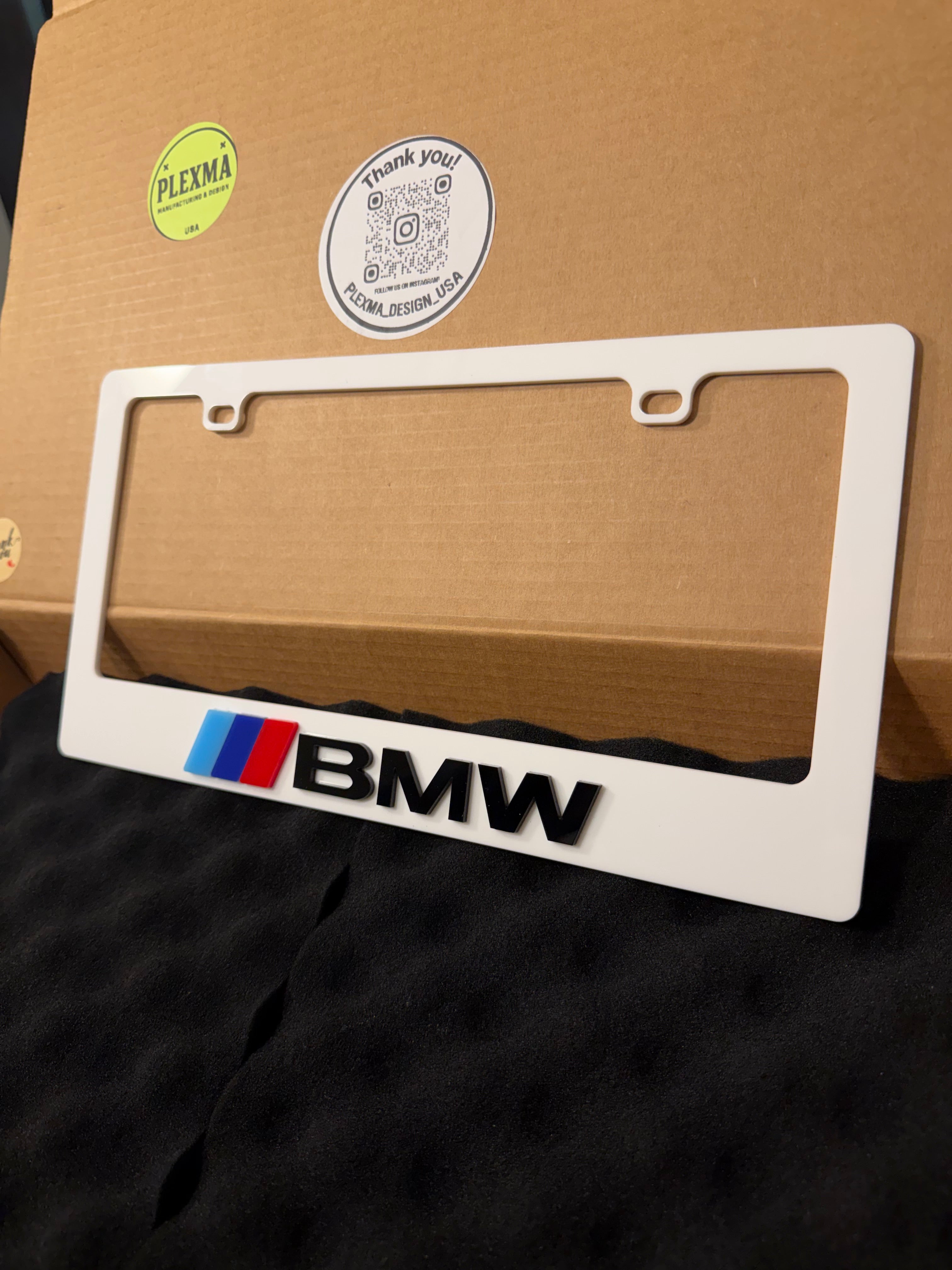 weatherproof acrylic license plate frame