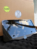 Mercedes License Plate Frame Logo – 3D Acrylic, Handmade Car Decor