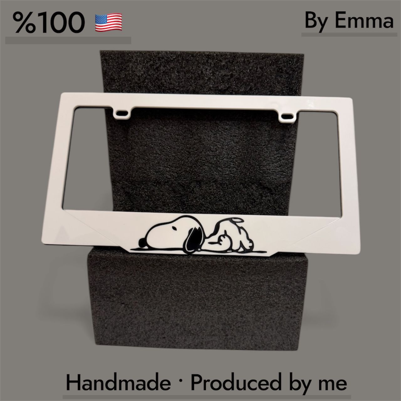 Custom Handmade cute License Plate Frame – 3mm Acrylic – Car Plate Frame – Plexma Design