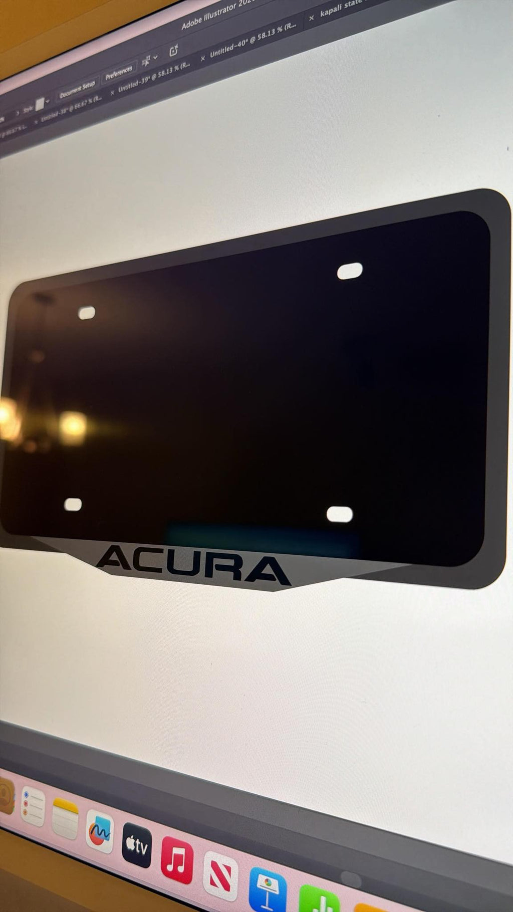 Acura License plate frame