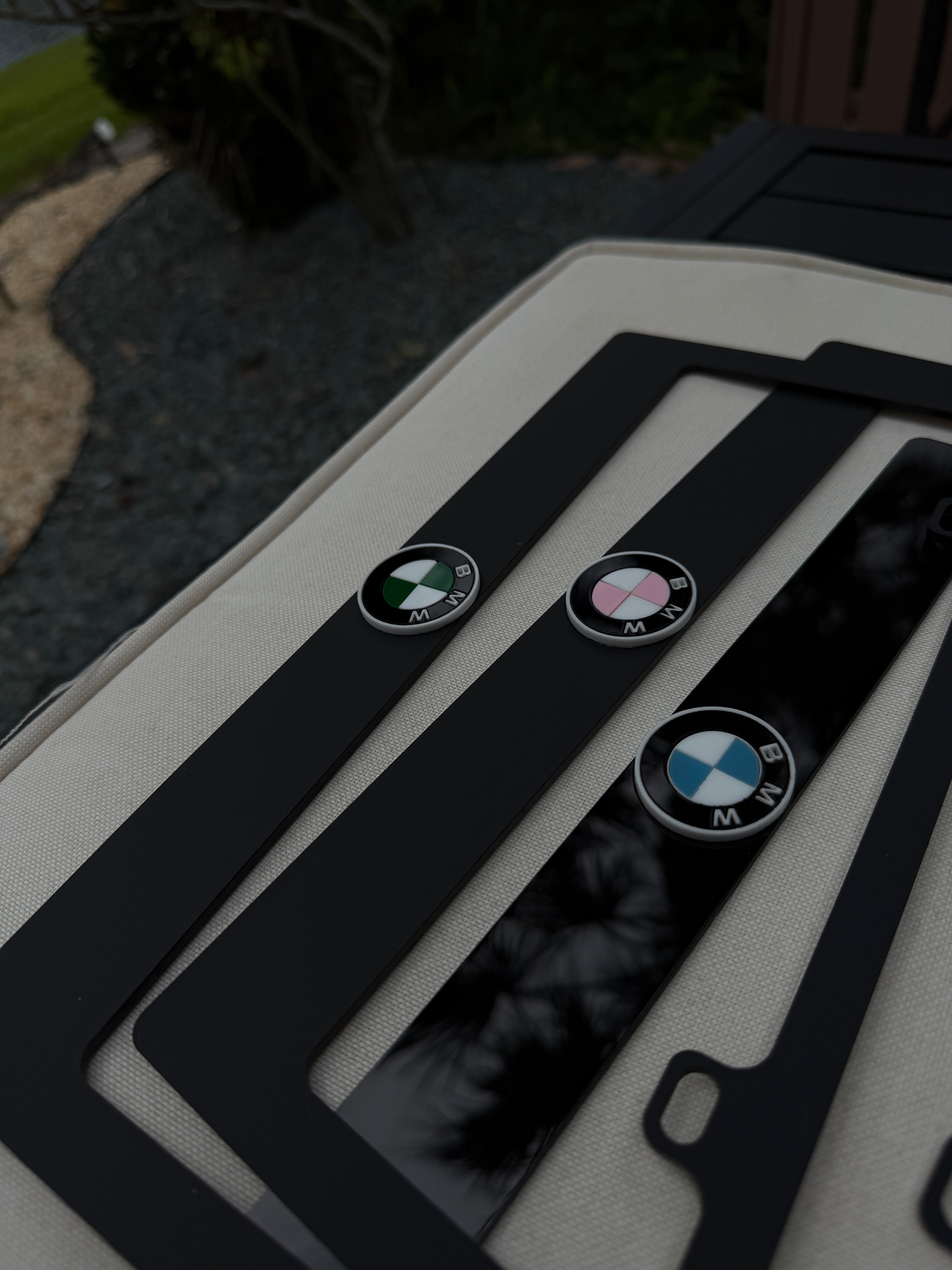 BMW M Style Acrylic License Plate Frame Premium Plexma