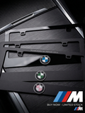 BMW M Style Acrylic License Plate Frame Premium Plexma
