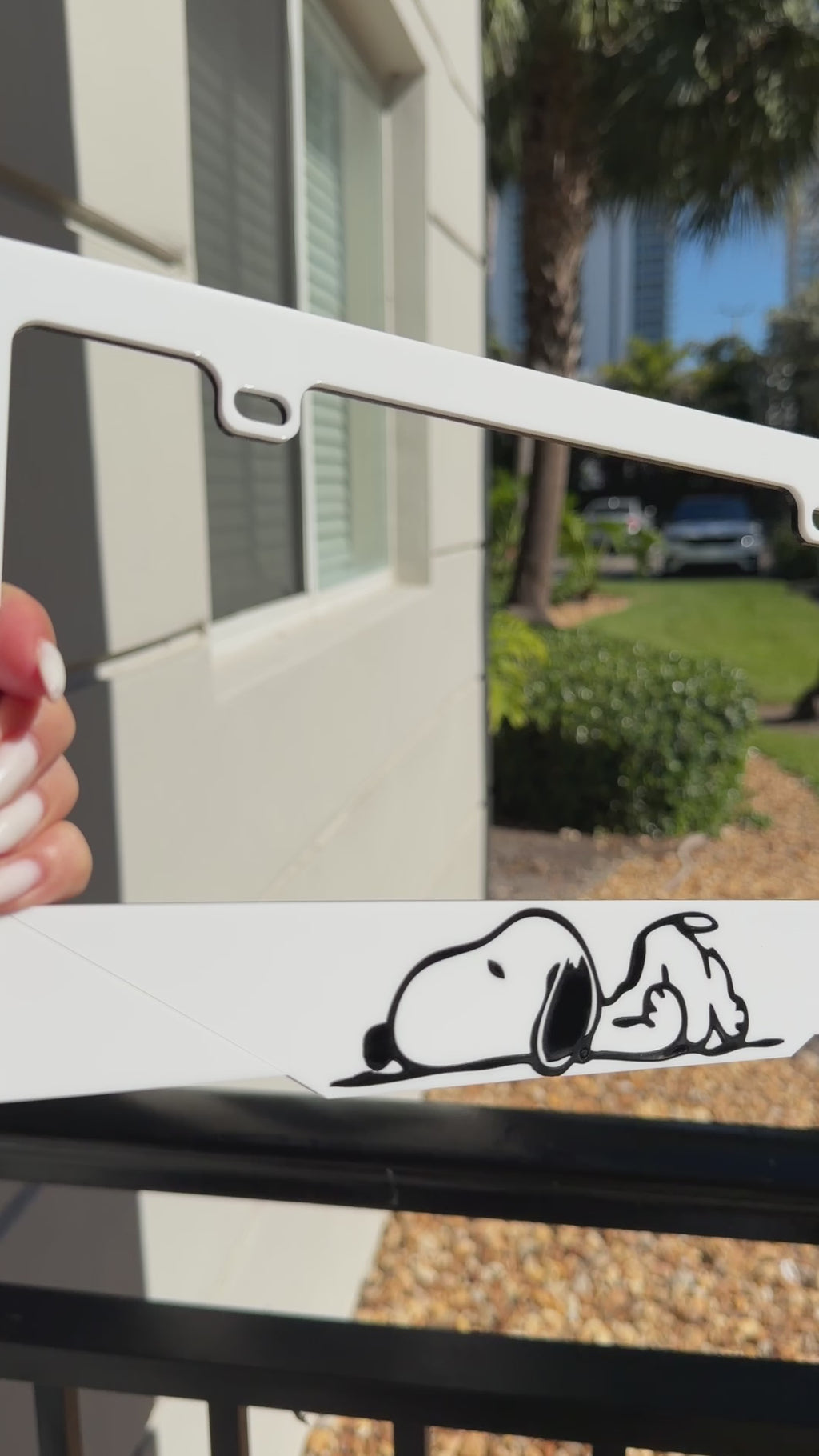 Custom Handmade cute License Plate Frame – 3mm Acrylic – Car Plate Frame – Plexma Design